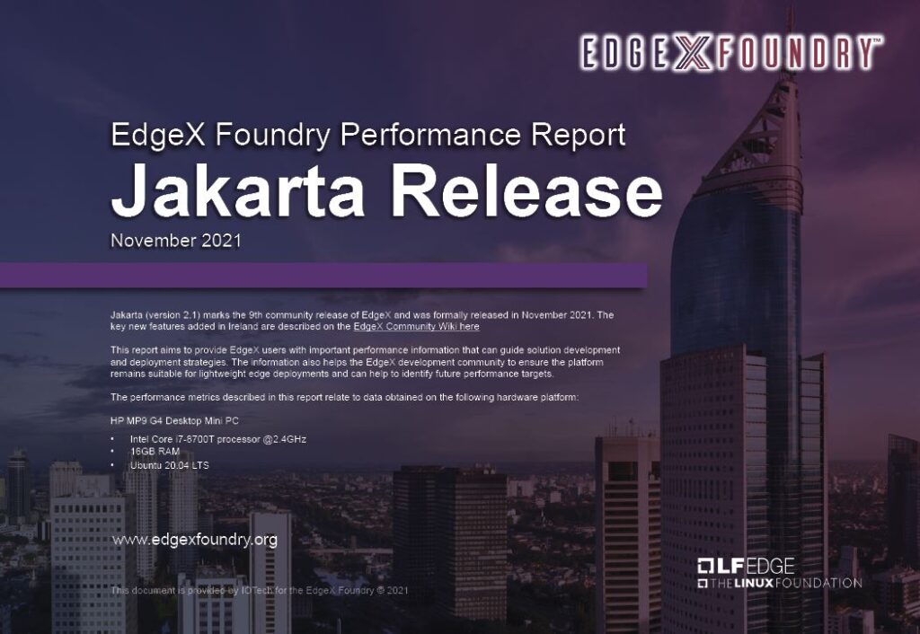 EdgeX Performance Update
